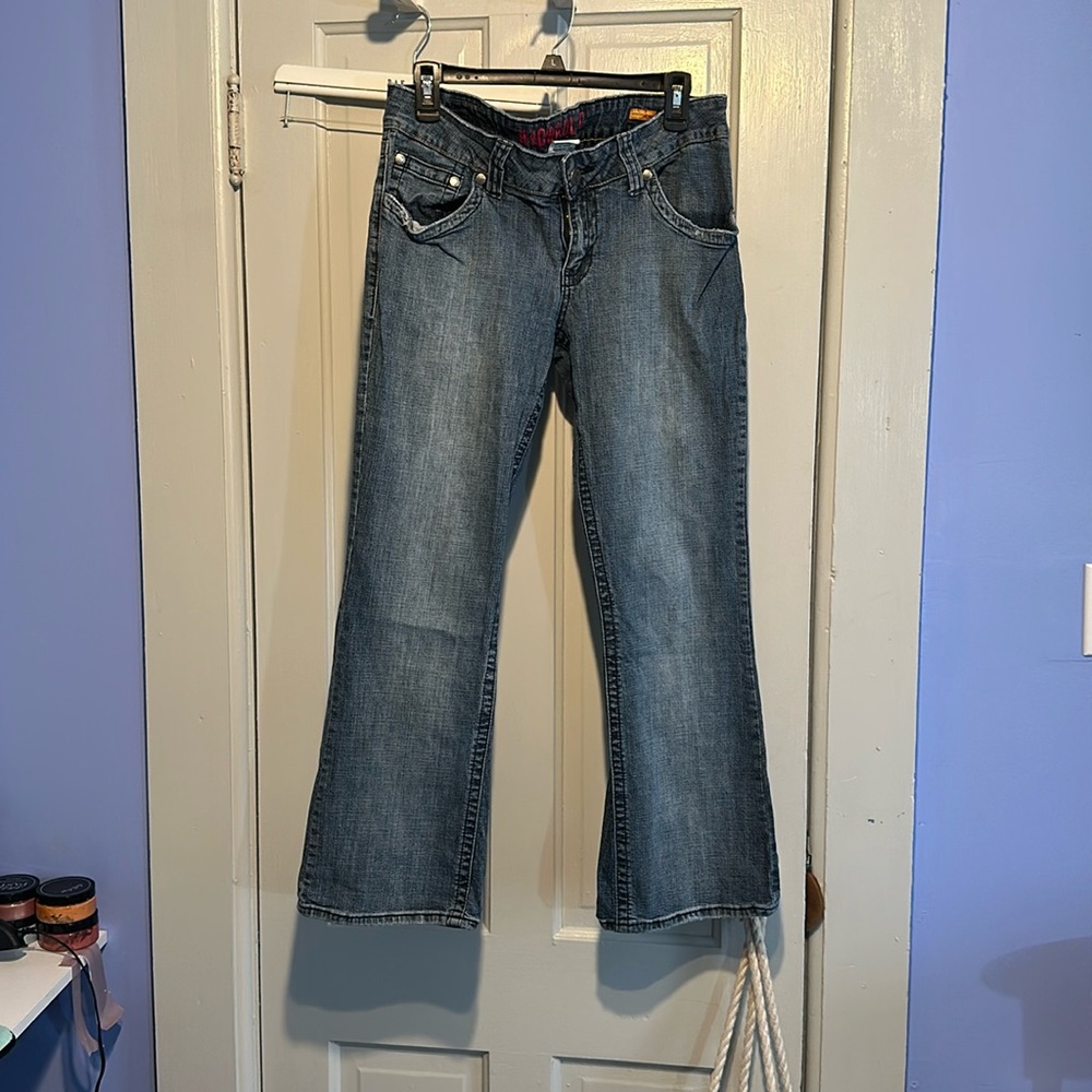 Vintage Hydraulic petite low cut wide leg jeans